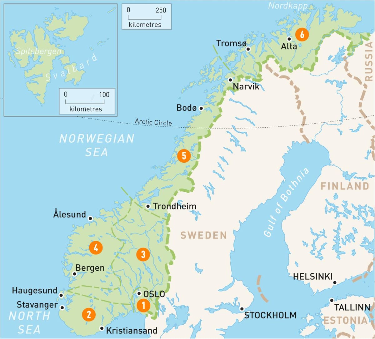 Kat jeyografik nan alta Nòvèj