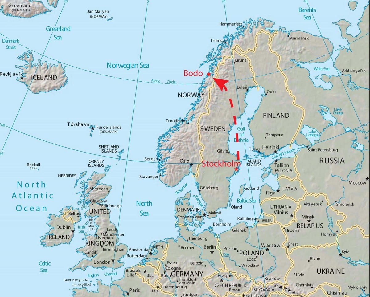 Kat jeyografik nan bodo Nòvèj