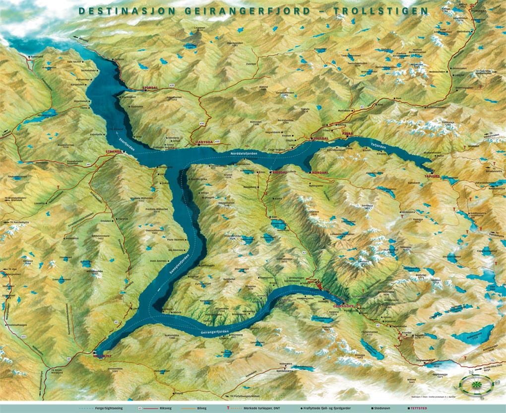 kat jeyografik geiranger Nòvèj