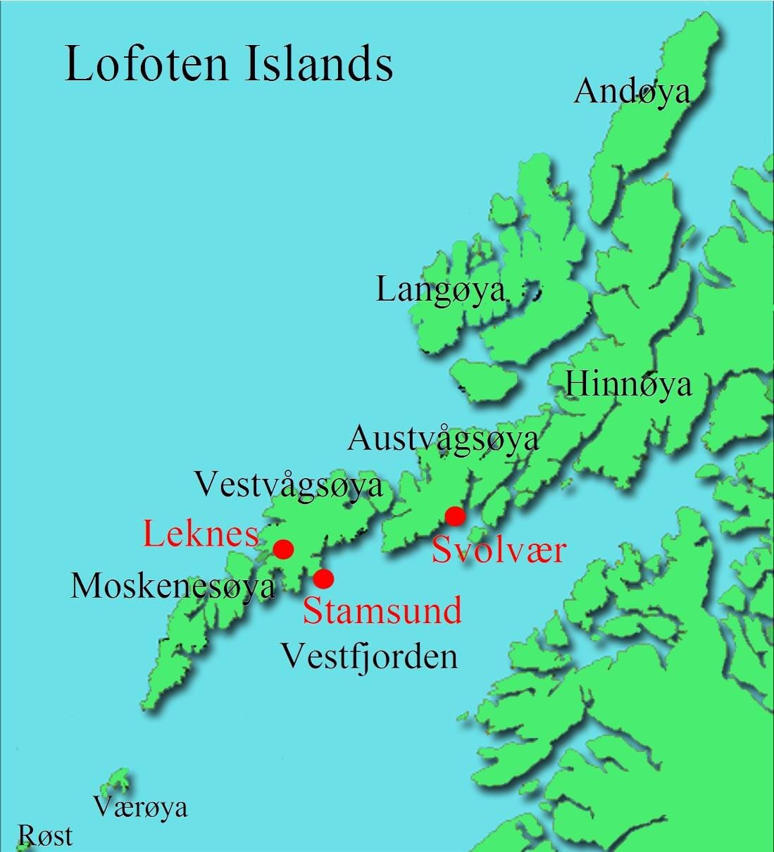 lofoten zile Nòvèj kat jeyografik