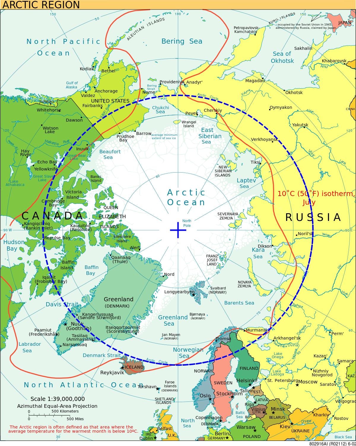 arctic Nòvèj kat jeyografik
