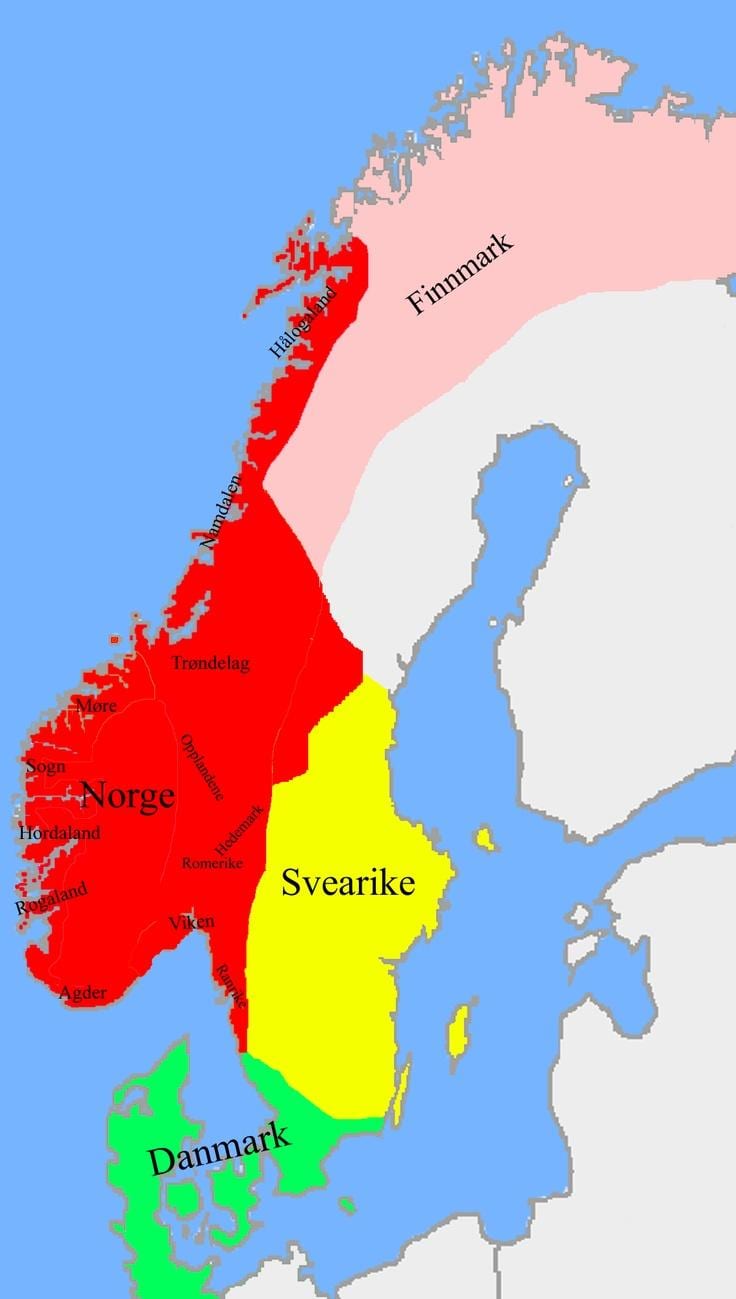 Kat jeyografik nan Nòvèj fwontyè