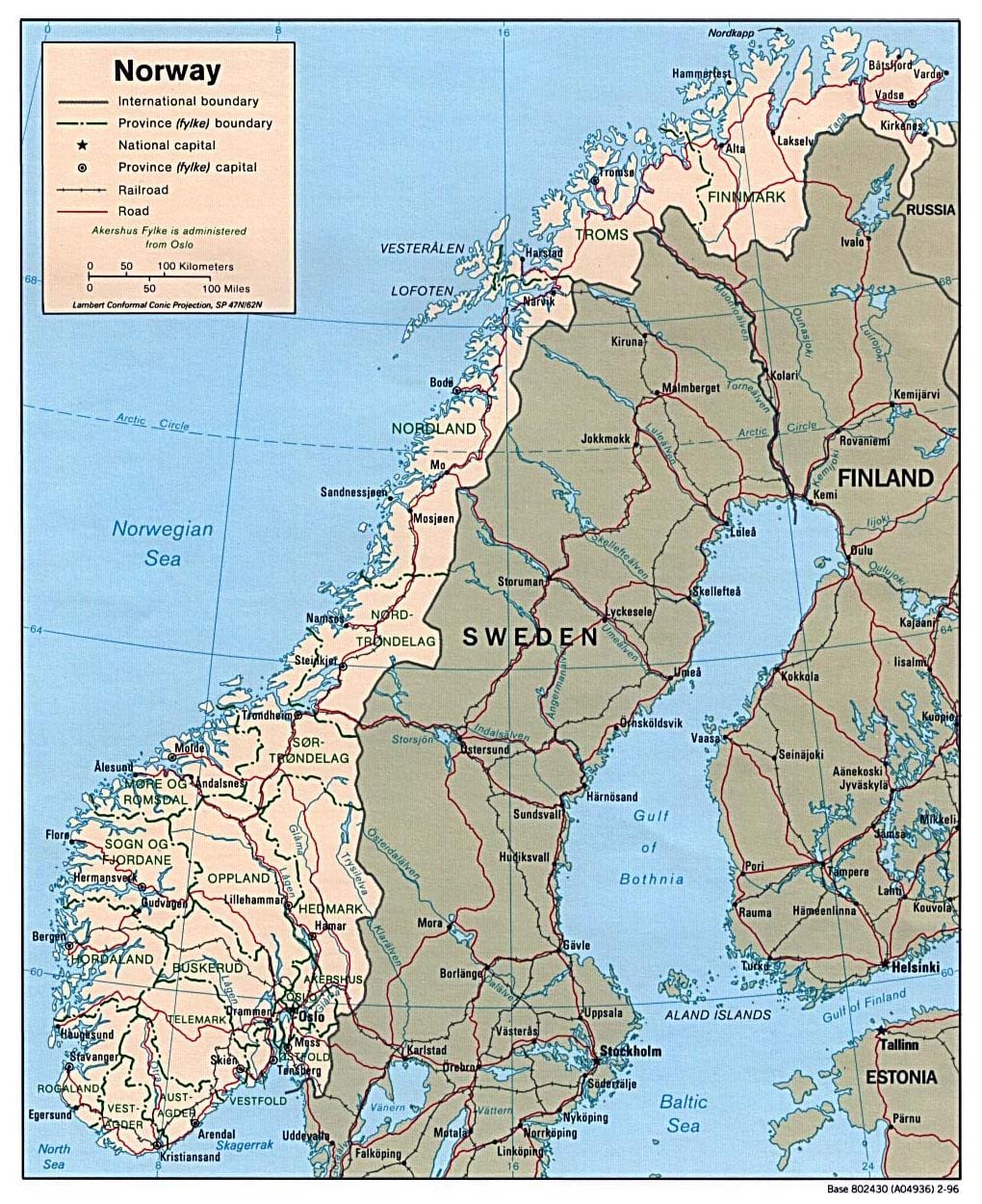 kondwi kat jeyografik nan Nòvèj