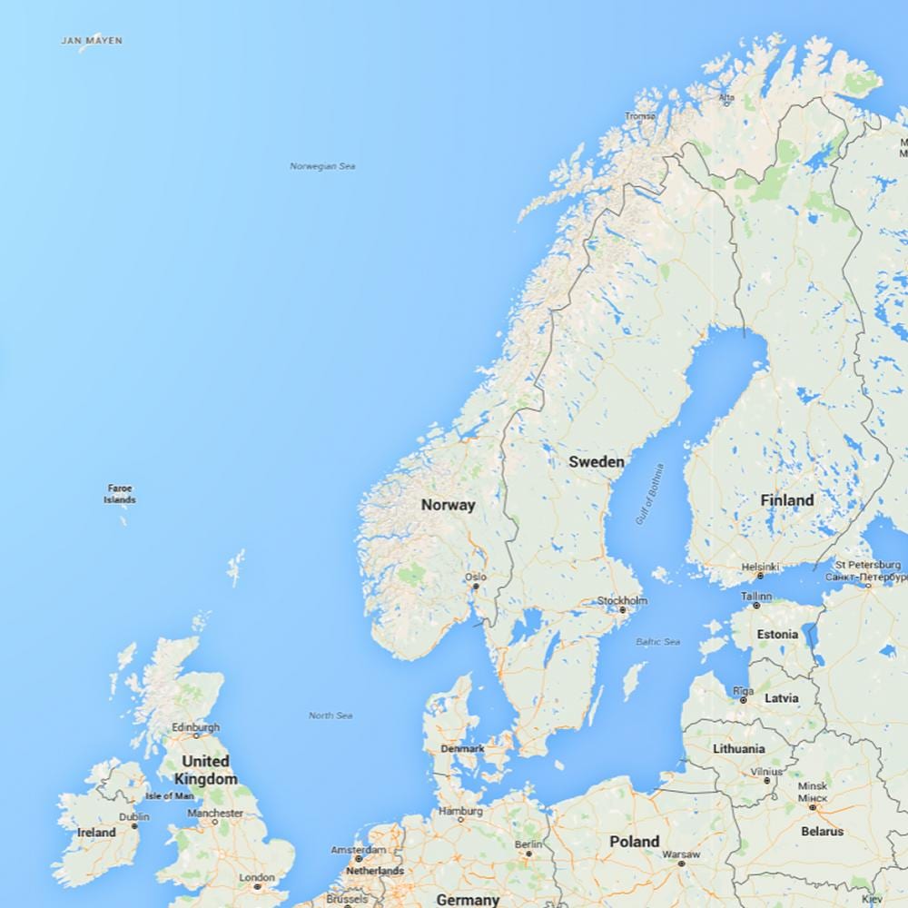 Kat jeyografik nan rafnes Nòvèj