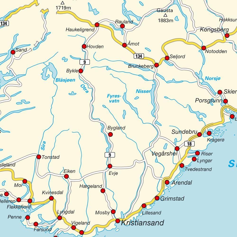 Kat jeyografik nan sid Nòvèj
