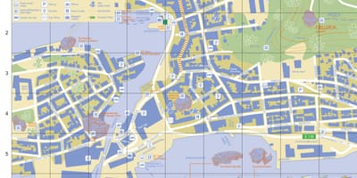 Alesund Nòvèj kat jeyografik nan vil la
