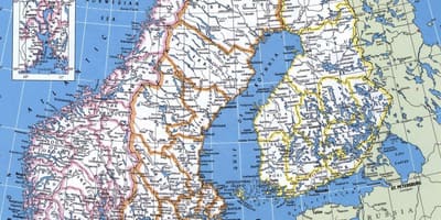 Kat jeyografik nan detay Nòvèj