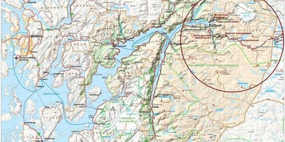 Hardangerfjord Nòvèj kat jeyografik
