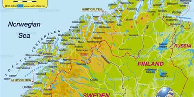Kat jeyografik nan Nòvèj, kirkenes