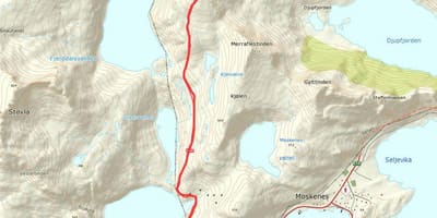 Kat jeyografik nan Nòvèj chemen randone