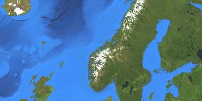 Kat jeyografik satelit nan Nòvèj
