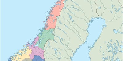Kat jeyografik nan Nòvèj vecteur
