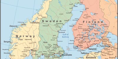 Kat jeyografik nan peyi Nòvèj