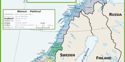 Kat jeyografik nan Nòvèj politik 