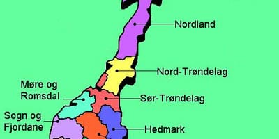 Kat jeyografik nan Nòvèj nasyonal touris wout 
